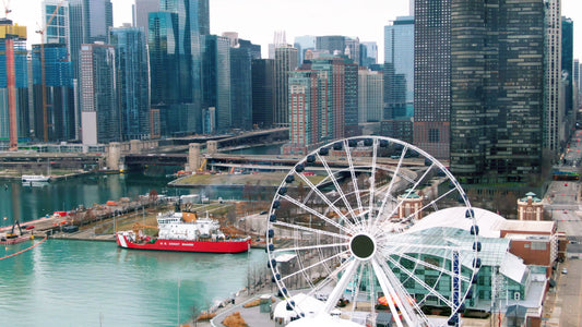 Chicago, Illinois Drone Footage 076