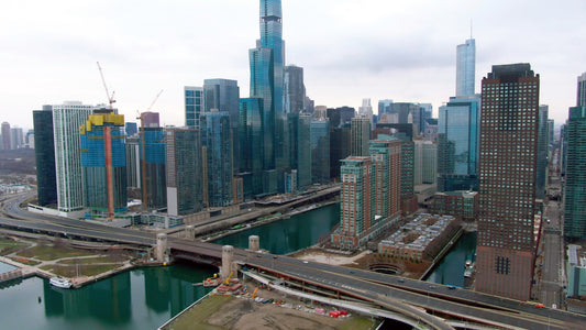 Chicago, Illinois Drone Footage 077