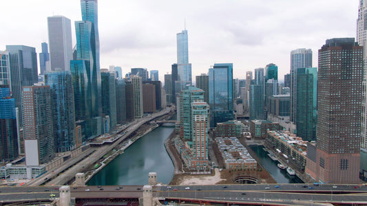 Chicago, Illinois Drone Footage 078