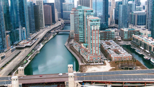 Chicago, Illinois Drone Footage 078 B