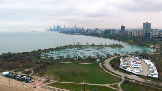 Chicago, Illinois Drone Footage 095
