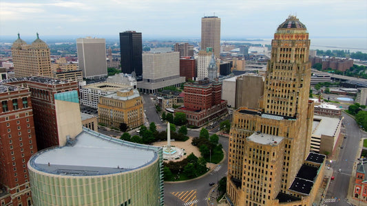 Buffalo, New York 4K Drone Footage 022