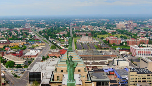 Buffalo, New York 4K Drone Footage 026