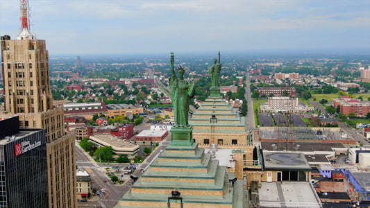 Buffalo, New York 4K Drone Footage 027