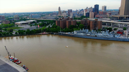 Buffalo, New York 4K Drone Footage 043