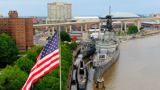 Buffalo, New York 4K Drone Footage 044