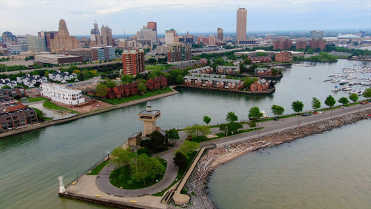 Buffalo, New York 4K Drone Footage 048