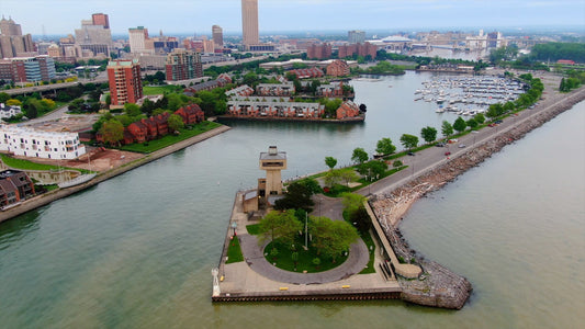 Buffalo, New York 4K Drone Footage 058B
