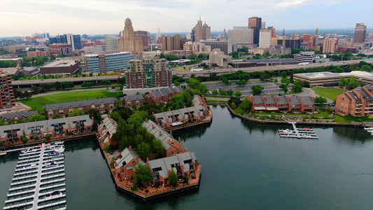 Buffalo, New York 4K Drone Footage 058