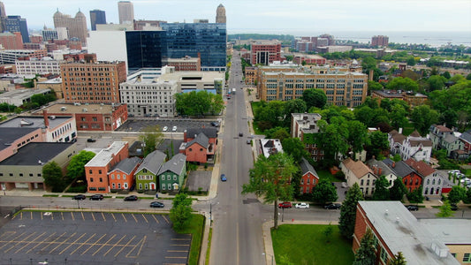 Buffalo, New York 4K Drone Footage 065