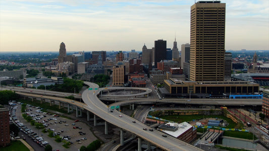 Buffalo, New York 4K Drone Footage 081