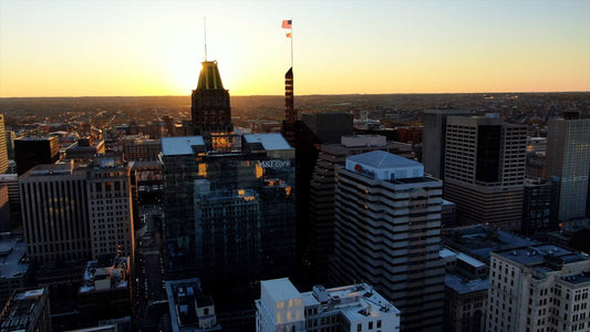 Baltimore, Maryland Drone Footage 4K 0450