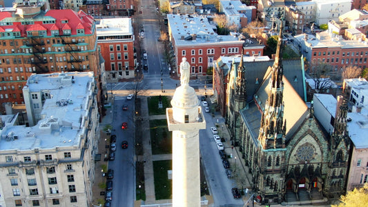 Baltimore, Maryland Drone Footage 4K 0455