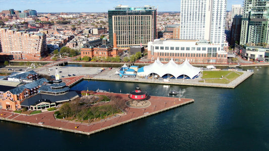 Baltimore, Maryland Drone Footage 4K 0458