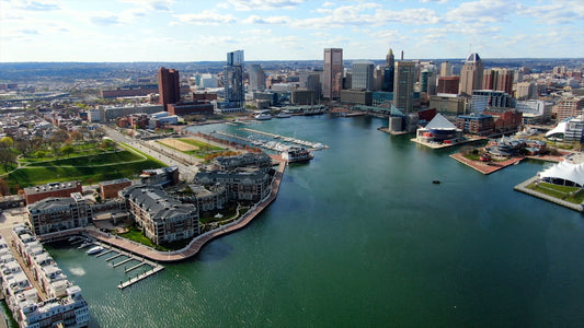 Baltimore, Maryland Drone Footage 4K 0462