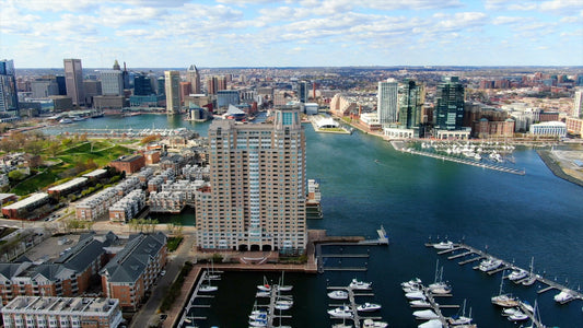 Baltimore, Maryland Drone Footage 4K 0463