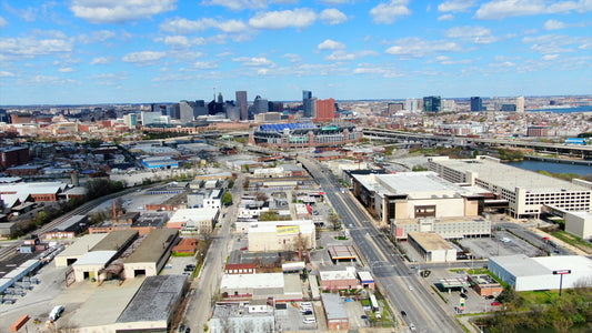 Baltimore, Maryland Drone Footage 4K 0494
