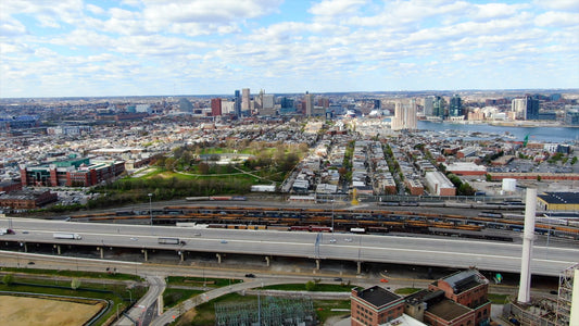 Baltimore, Maryland Drone Footage 4K 0502