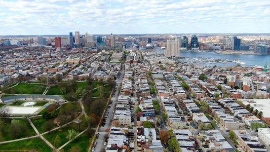 Baltimore, Maryland Drone Footage 4K 0503