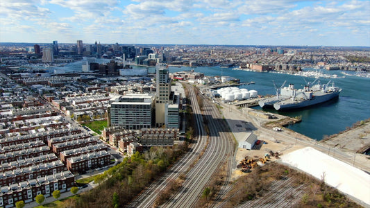 Baltimore, Maryland Drone Footage 4K 0508