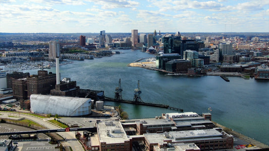 Baltimore, Maryland Drone Footage 4K 0510