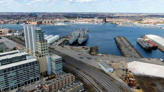 Baltimore, Maryland Drone Footage 4K 0512