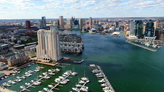 Baltimore, Maryland Drone Footage 4K 0514