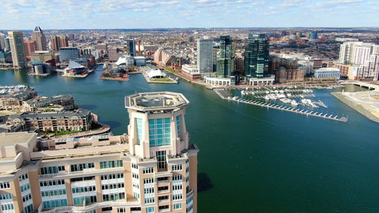 Baltimore, Maryland Drone Footage 4K 0515