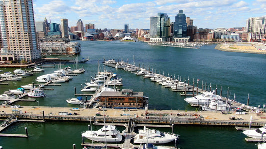 Baltimore, Maryland Drone Footage 4K 0517