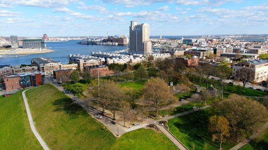 Baltimore, Maryland Drone Footage 4K 0520