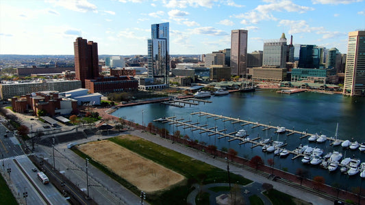 Baltimore, Maryland Drone Footage 4K 0521