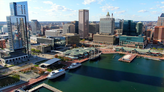 Baltimore, Maryland Drone Footage 4K 0523