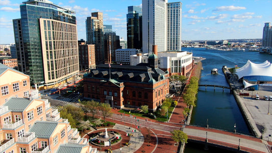 Baltimore, Maryland Drone Footage 4K 0533