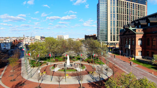 Baltimore, Maryland Drone Footage 4K 0534