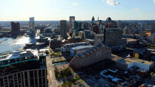 Baltimore, Maryland Drone Footage 4K 0541