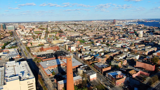 Baltimore, Maryland Drone Footage 4K 0546
