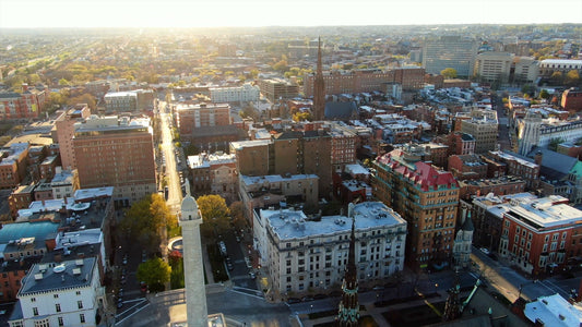 Baltimore, Maryland Drone Footage 4K 0555