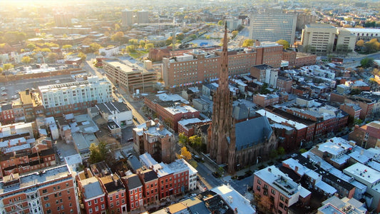 Baltimore, Maryland Drone Footage 4K 0559