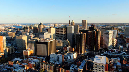Baltimore, Maryland Drone Footage 4K 0562