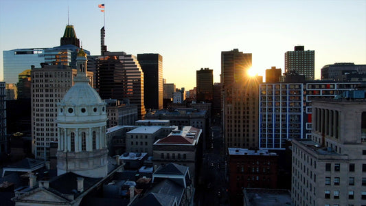 Baltimore, Maryland Drone Footage 4K 0563