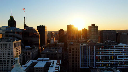 Baltimore, Maryland Drone Footage 4K 0564