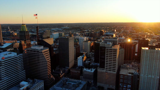 Baltimore, Maryland Drone Footage 4K 0569