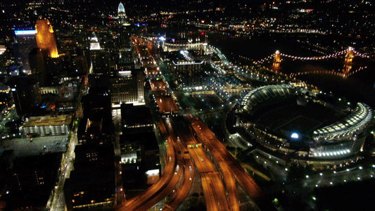 Cincinnati, Ohio Drone Footage  010 B