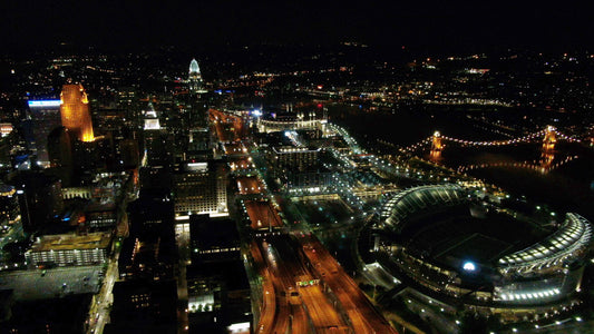 Cincinnati, Ohio Drone Footage  010 C