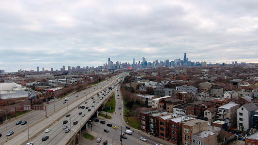 Chicago, Illinois Drone Footage 001