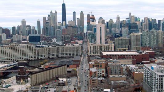 Chicago, Illinois Drone Footage 004