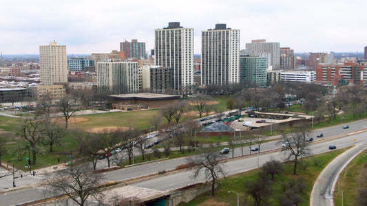 Chicago, Illinois Drone Footage 025