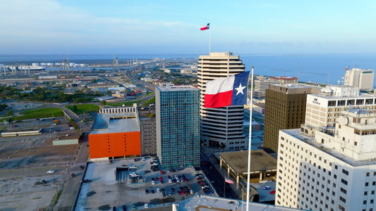 Corpus Christi, Texas Drone Footage 4K 0922