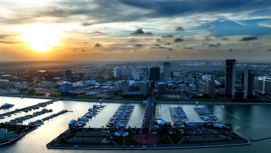 Corpus Christi, Texas Drone Footage 4K 0936
