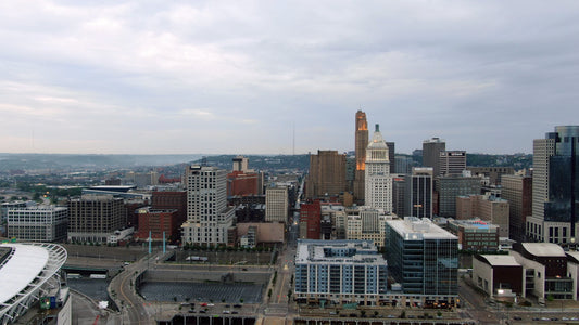 Cincinnati, Ohio Drone Footage 001 B